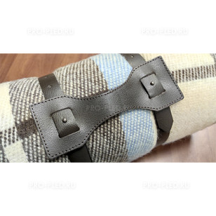 Ручка из натуральной кожи для пледа